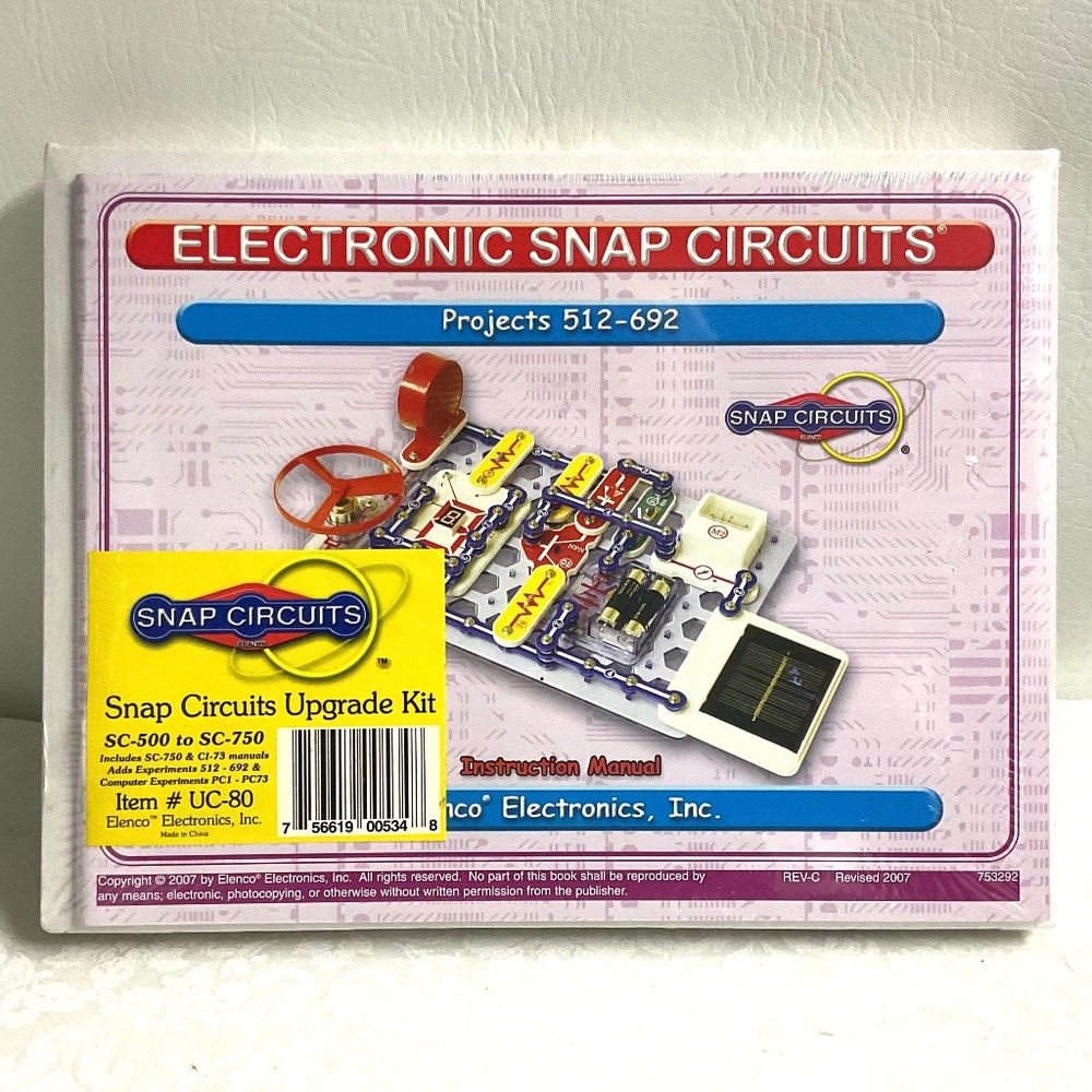 Electronic Snap Circuits #UC-80. (for projects 512-692)